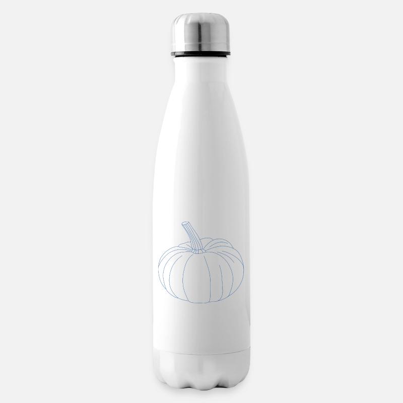 Kürbis - Isolierflasche - Weiß