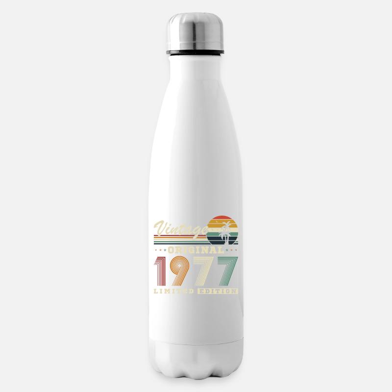 Original 1977 Vintage Retro Geburtstagsgeschenk - Isolierflasche - Weiß