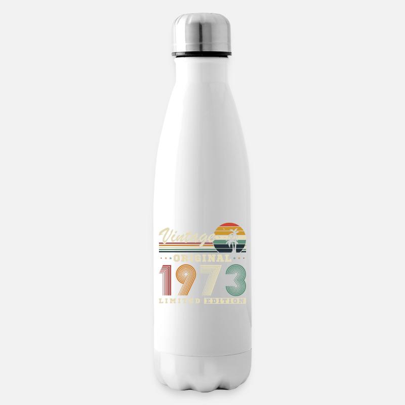 Original 1973 Vintage Retro Geburtstagsgeschenk - Isolierflasche - Weiß