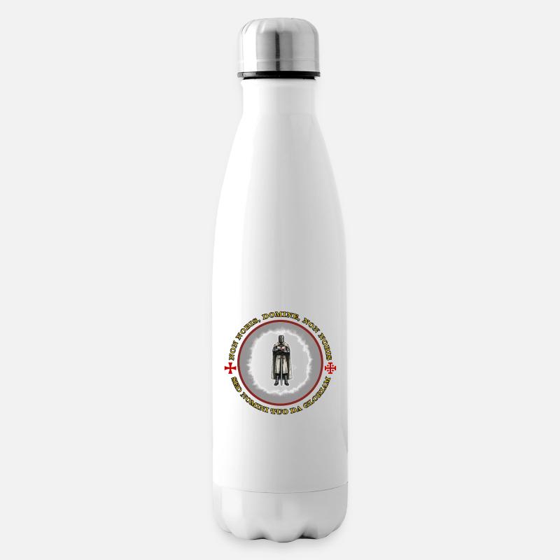 Tempelritter - Isolierflasche - Weiß