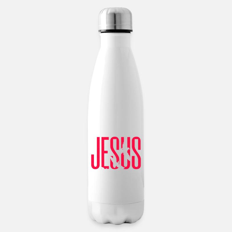 Typographie des colombes de Jésusis - Bouteille isotherme - blanc