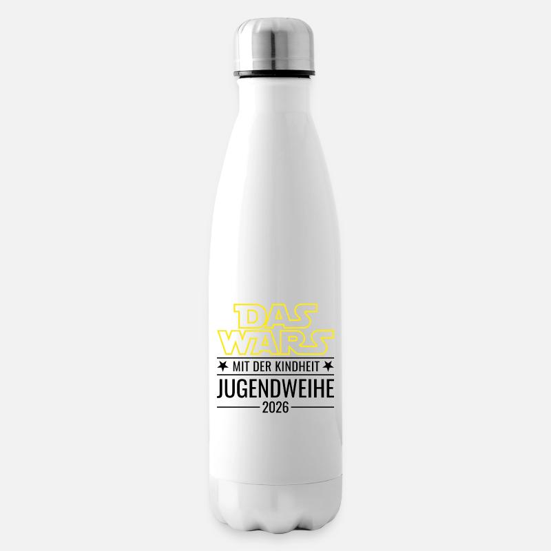 Jugendweihe 2026 Das wars mit der Kindheit - Isolierflasche - Weiß