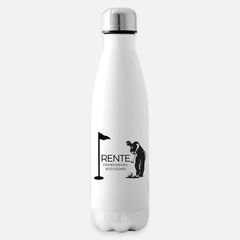 Rente Golfer  - Isolierflasche - Weiß
