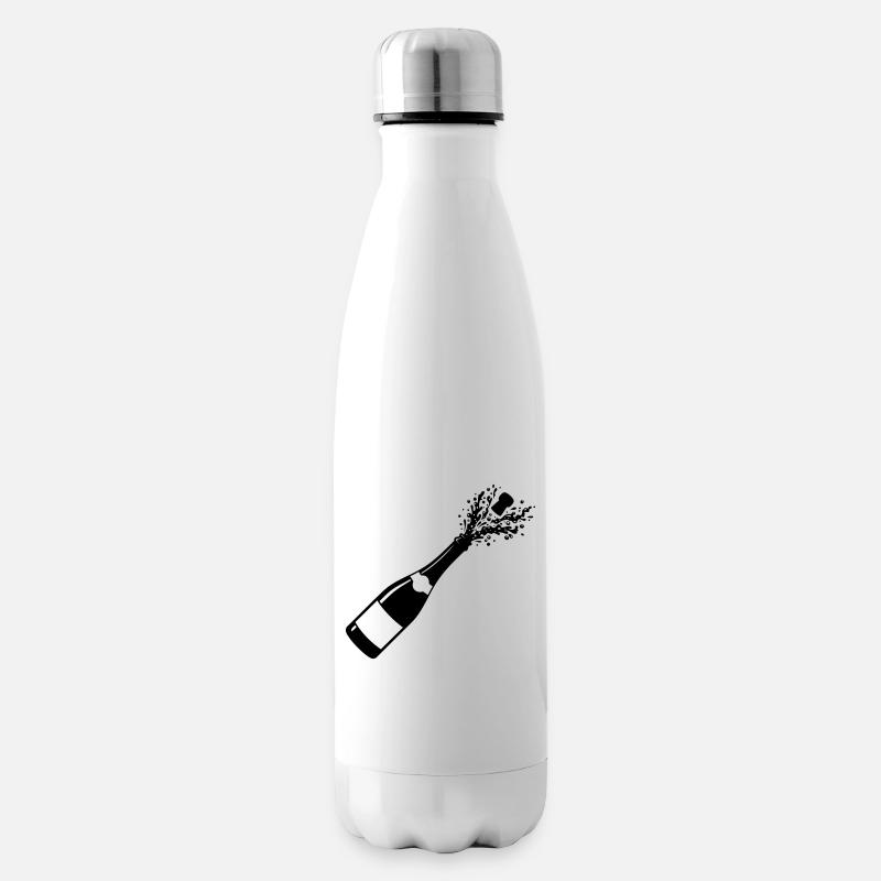 Silhouette Pop en bouteille pétillante - Bouteille isotherme - blanc