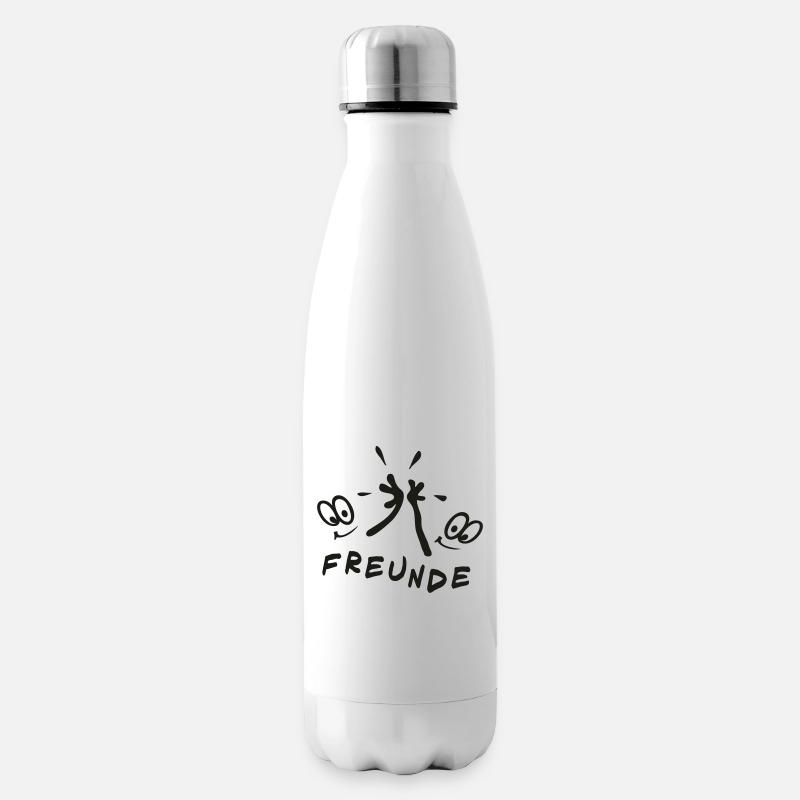 Freunde für immer, Comic - Isolierflasche - Weiß