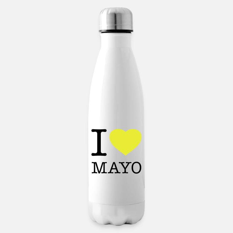 I LOVE MAYONNAISE Mayo - Isolierflasche - Weiß