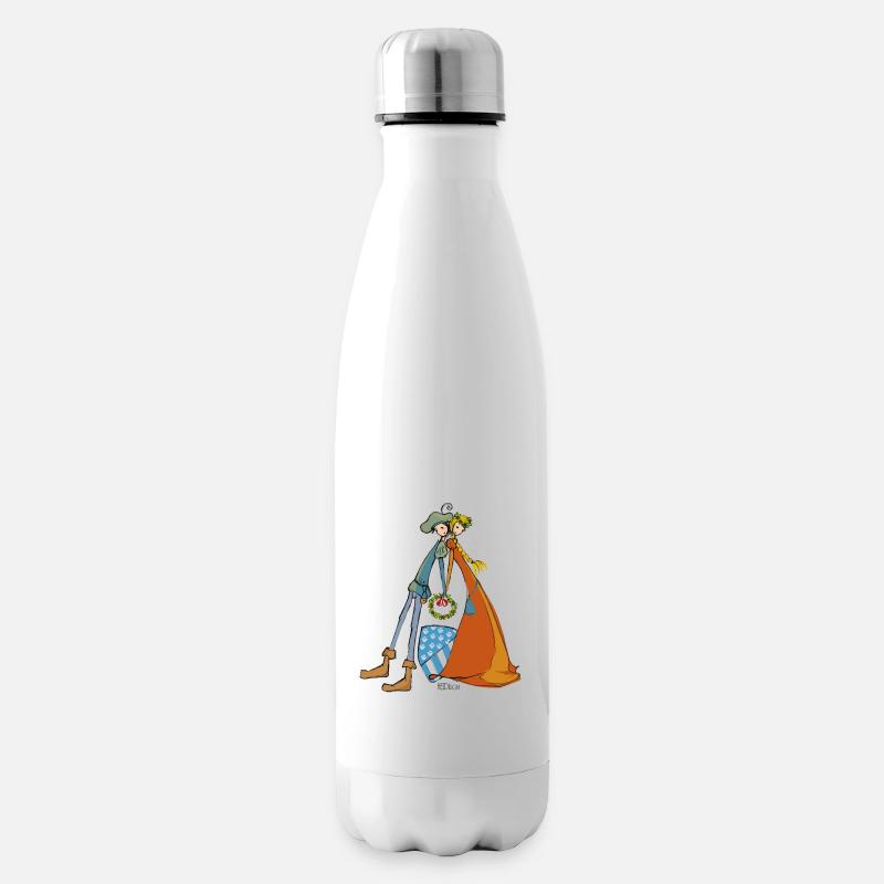 postkarte kl - Isolierflasche - Weiß