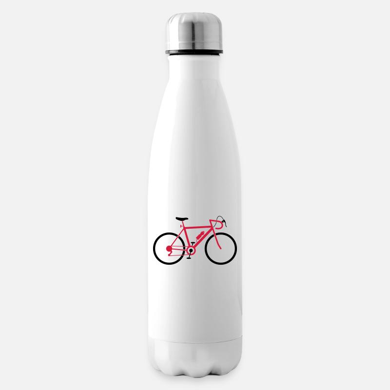 Un vélo de route rapide - Bouteille isotherme - blanc