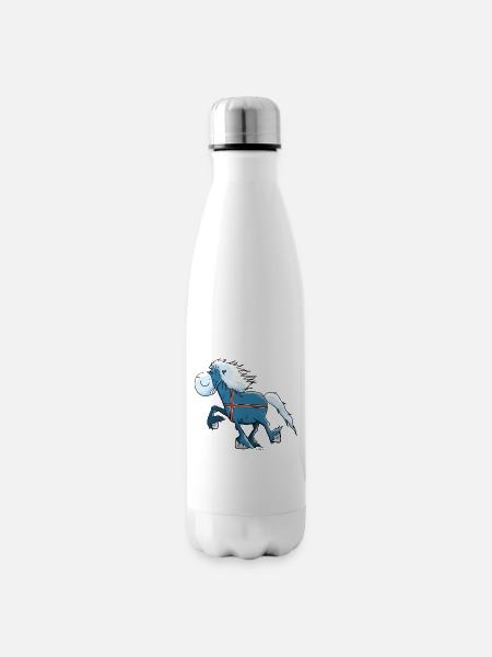 Isländer mit Flagge - Isolierflasche - Weiß