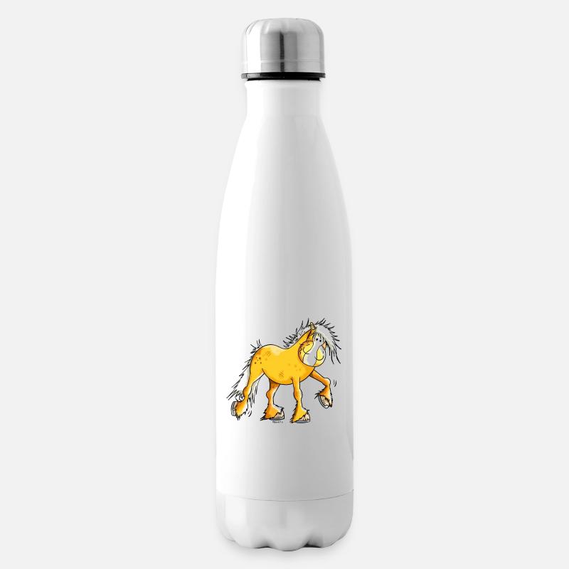 Hera der Haflinger - Isolierflasche - Weiß