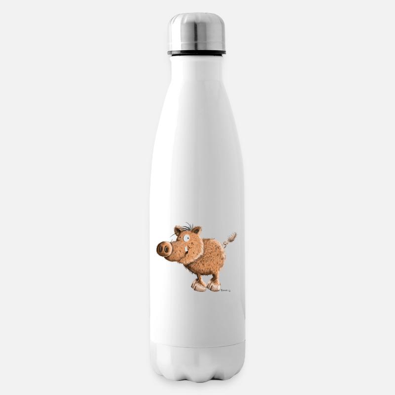 Sie haben ein wildes Wildschwein - Isolierflasche - Weiß