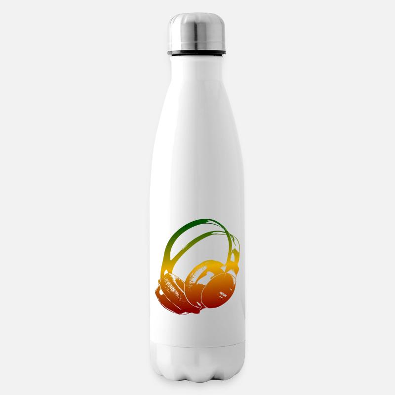 Kopfhörer Reggae - Isolierflasche - Weiß