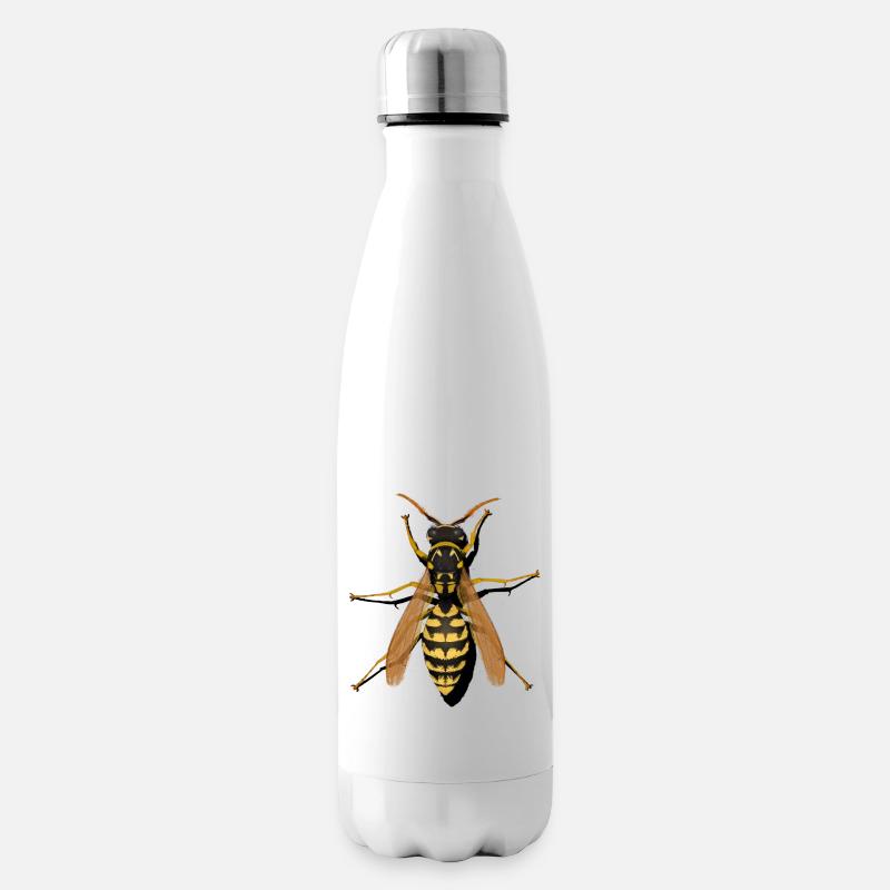 Wespe - Isolierflasche - Weiß