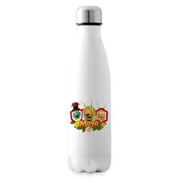 Biene Maja, Willy und Flip - Isolierflasche - Weiß - Rechts