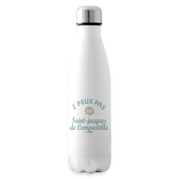 compostelle J'peux pas j ai chemin de Compostelle - Bouteille isotherme - blanc - Droite