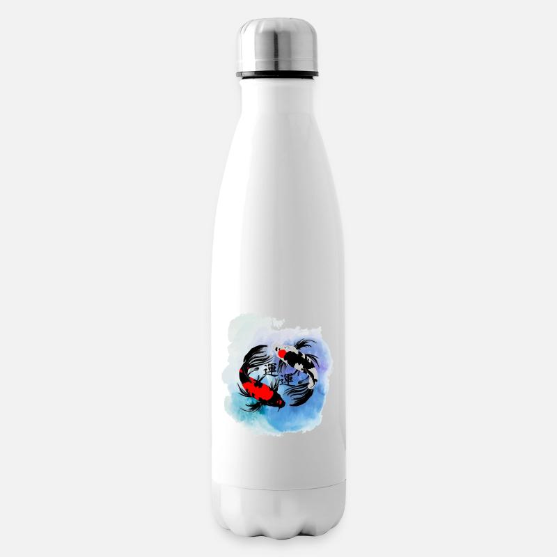 Karpfen koi - Isolierflasche - Weiß
