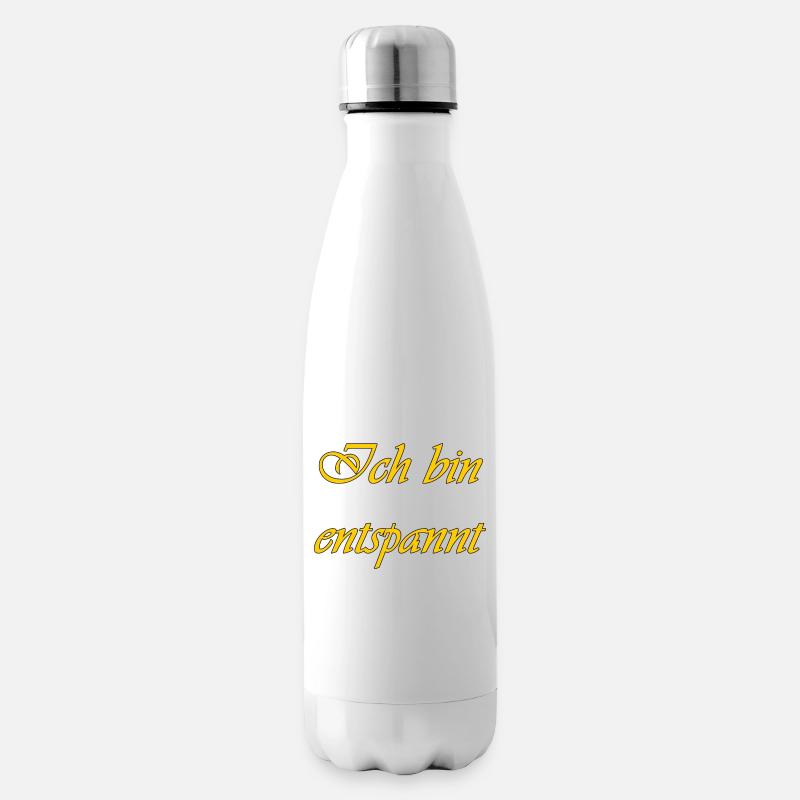 Ich bin entspannt - Isolierflasche - Weiß