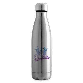 16ÈME ANNIVERSAIRE SWEET 16 QUEEN - Bouteille isotherme - argent clair - Droite