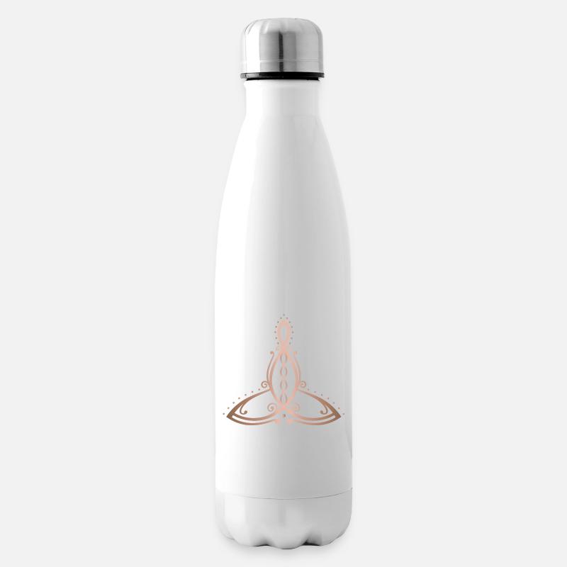 Celtic Motherhood Symbol Mutter mit vier Kindern - Isolierflasche - Weiß
