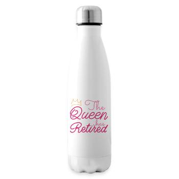 Retired Woman Queen Has Retired IV - Insulated Water Bottle - white - Right