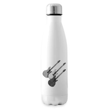 Guitares - Bouteille isotherme - blanc - Droite
