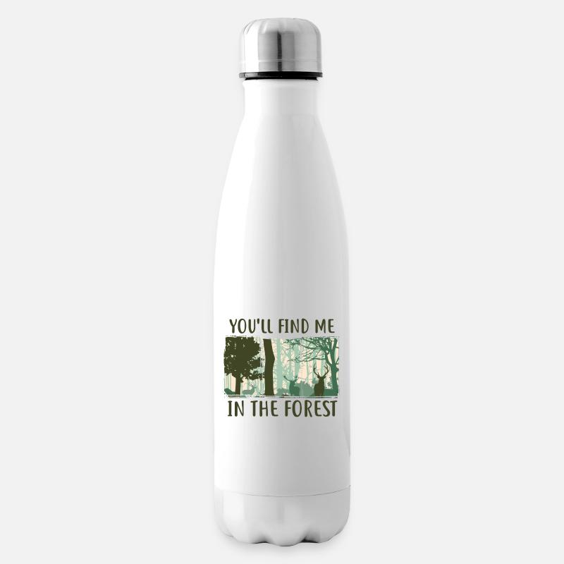Sie finden mich im Wald - Isolierflasche - Weiß