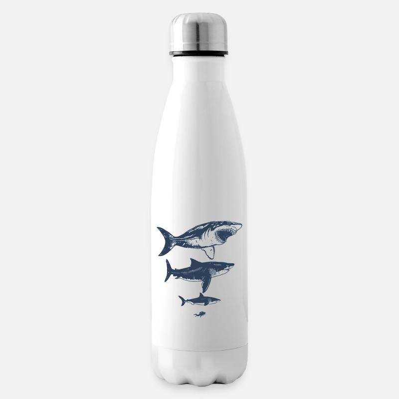 Megalodon - Isolierflasche - Weiß