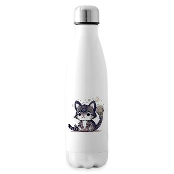 Design de chat super mignon. - Bouteille isotherme - blanc - Droite