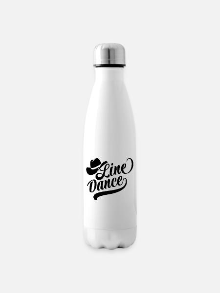 Linedance Linedancing Country Fan - Sticker - Isolierflasche - Weiß