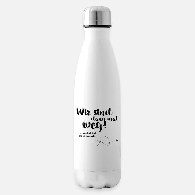 Wir sind dann mal weg - Isolierflasche - Weiß