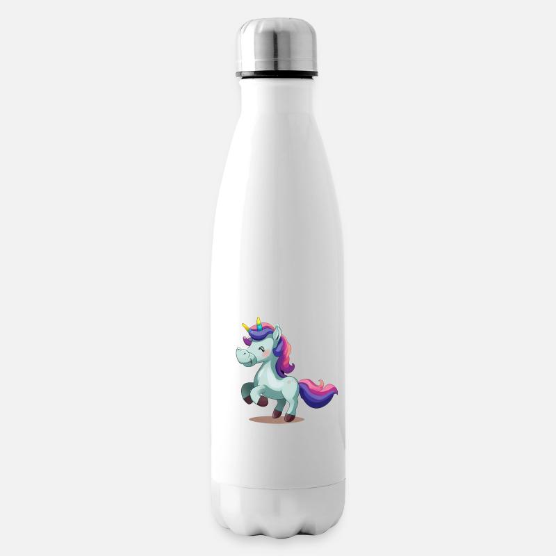 Einhorn - Isolierflasche - Weiß