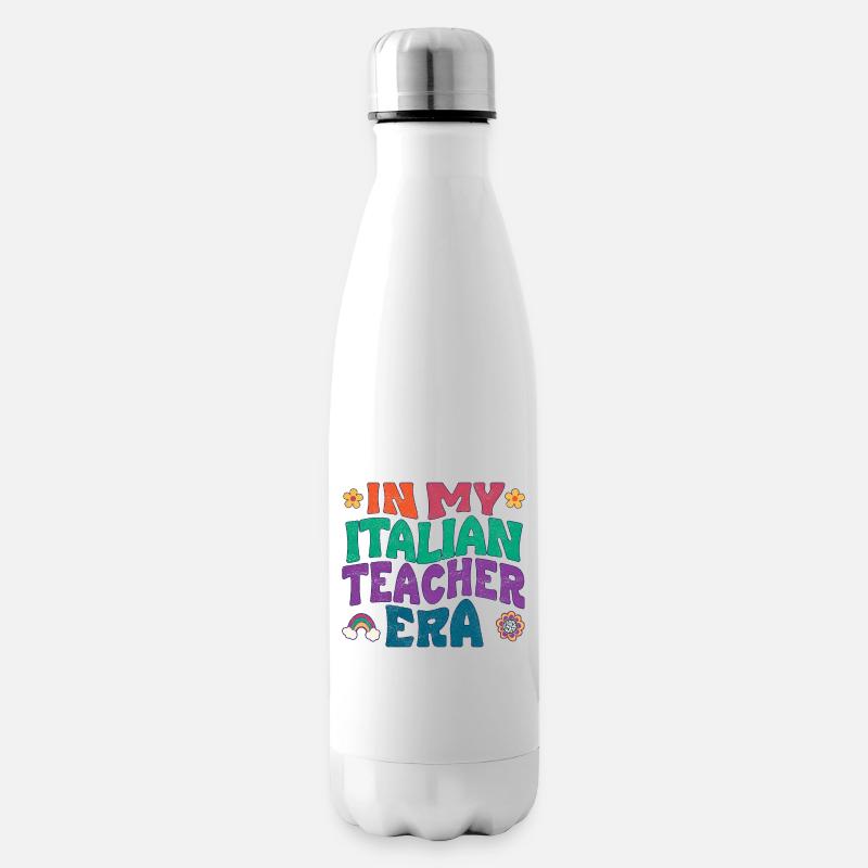 À l’époque de mon professeur d’italien - Bouteille isotherme - blanc