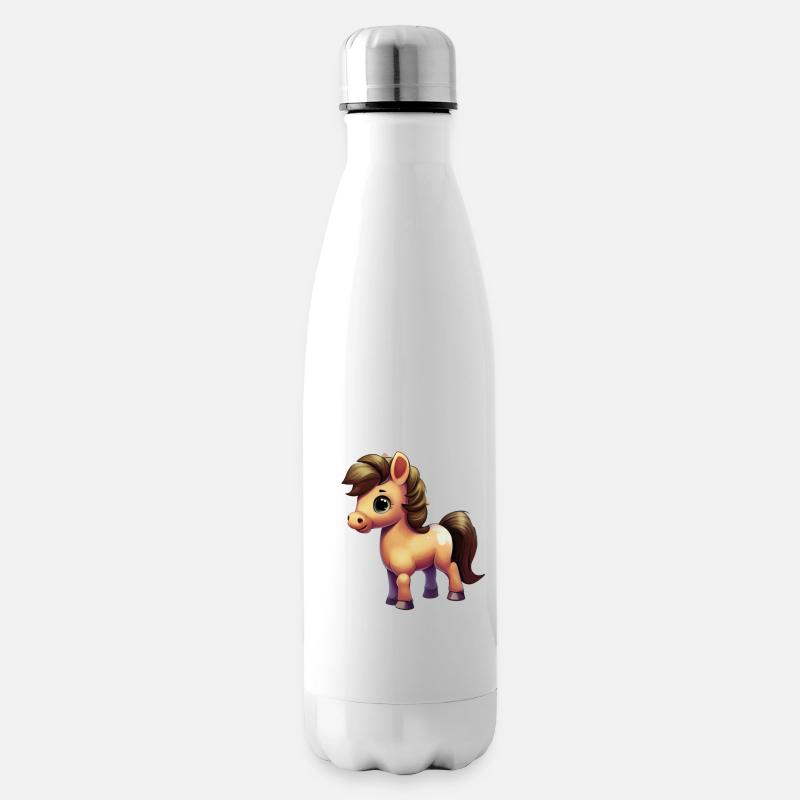 Poney - Bouteille isotherme - blanc