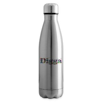 Digga - Grafitti - Bouteille isotherme - argent clair - Droite