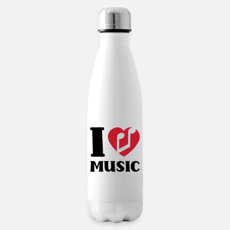 I love music - Isolierflasche - Weiß