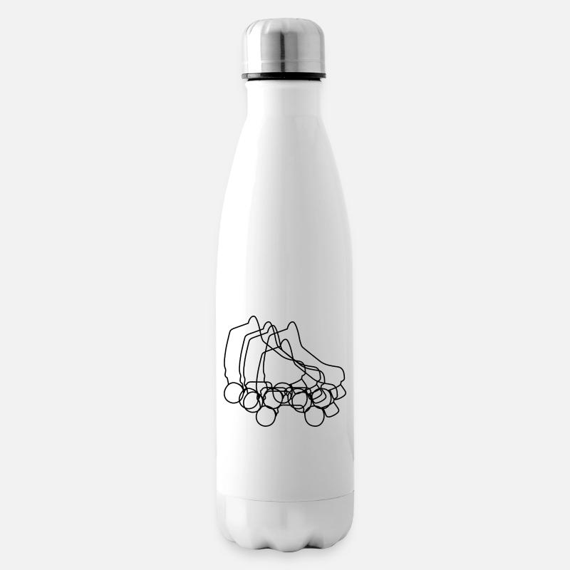 Rollschuhe Skizze - Isolierflasche - Weiß