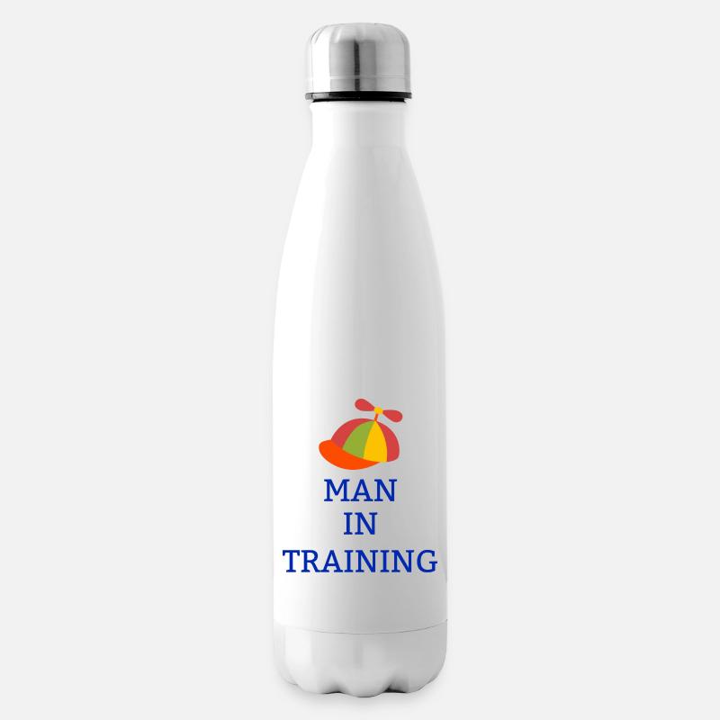 Mann im Training AI Bundy Shirt, AI Bundy No Ma Am - Isolierflasche - Weiß