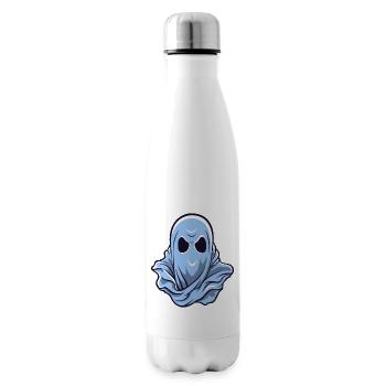 Logo fantôme - Bouteille isotherme - blanc - Droite