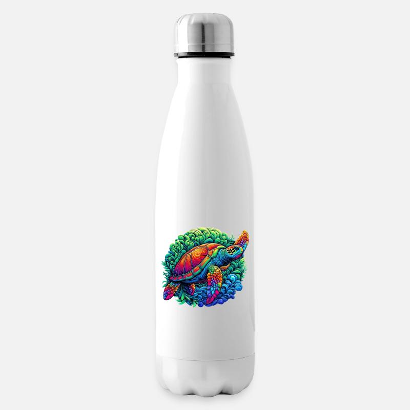 Schildkröte - Isolierflasche - Weiß
