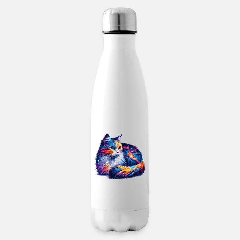 Chat - Bouteille isotherme - blanc