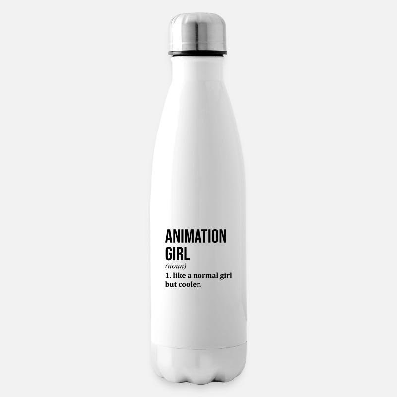 Animation - Isolierflasche - Weiß