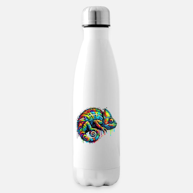 Chamäleon - Isolierflasche - Weiß