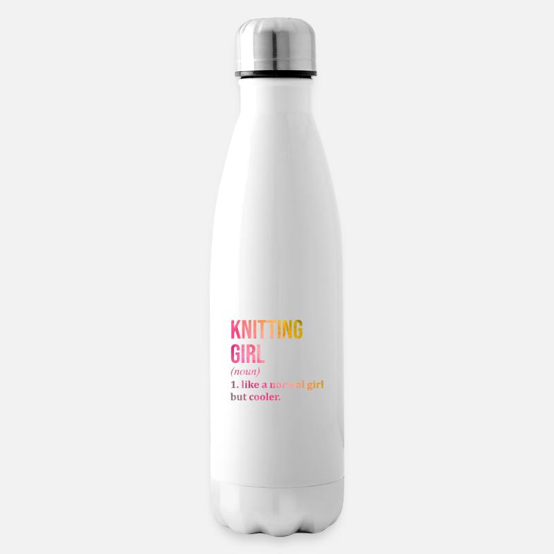 Stricken - Isolierflasche - Weiß