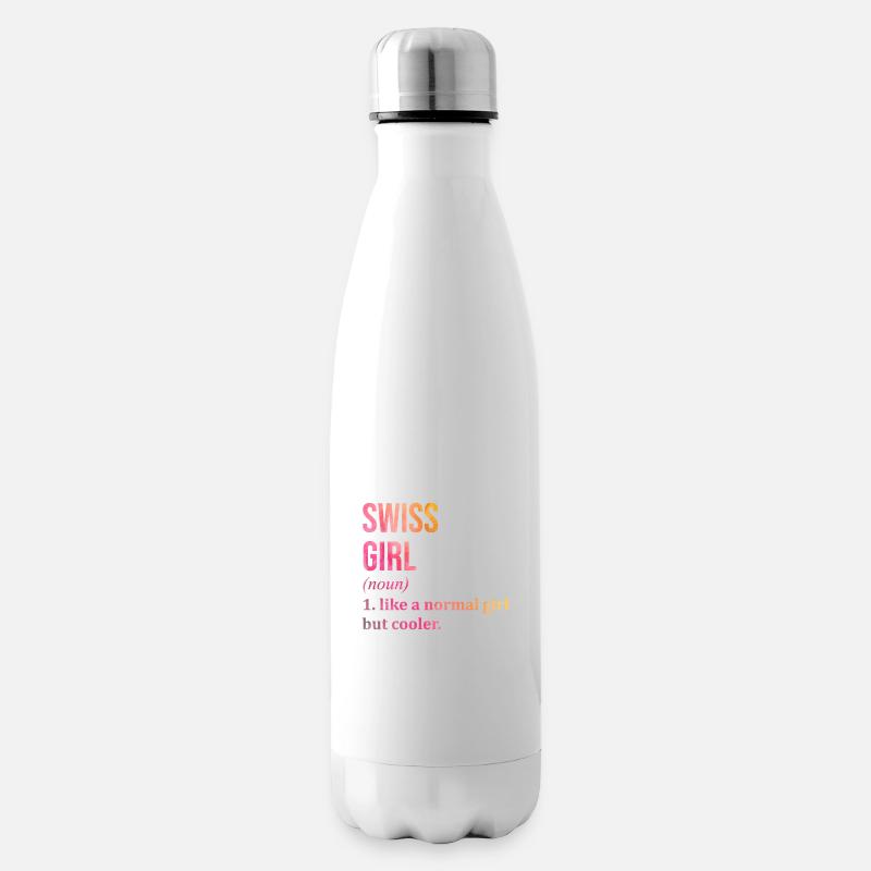 Schweiz - Isolierflasche - Weiß