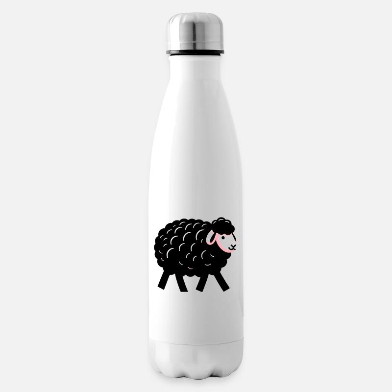 Mouton noir - Bouteille isotherme - blanc