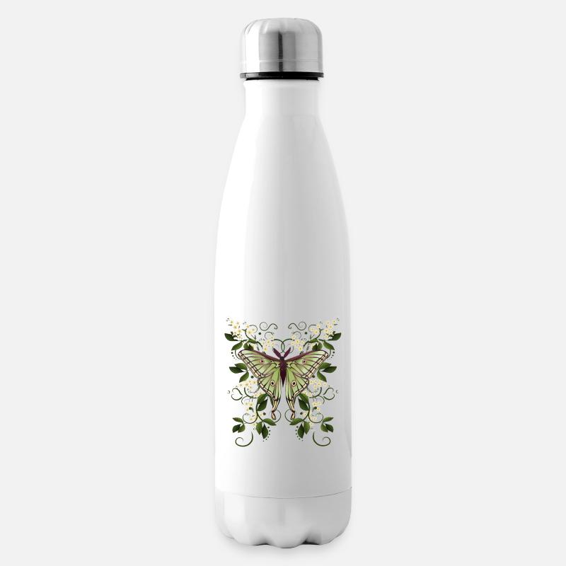 papillon papillon papillon papillon - Bouteille isotherme - blanc