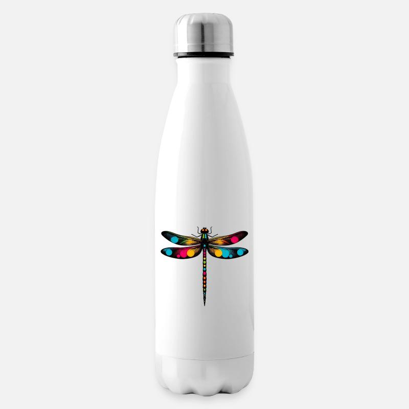Libelle - Isolierflasche - Weiß