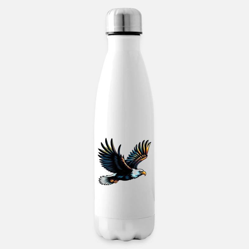 Adler - Isolierflasche - Weiß