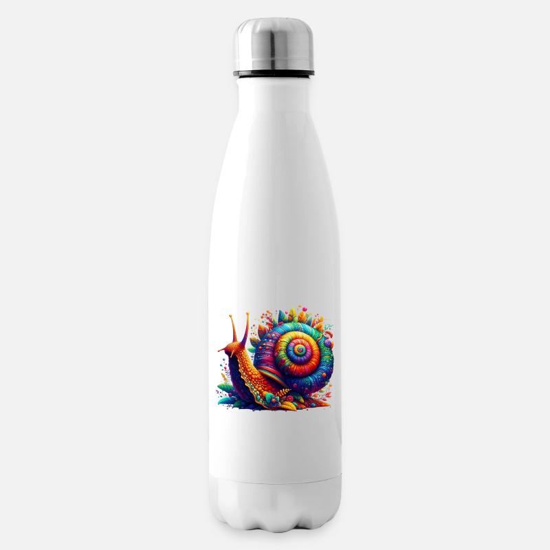Schnecke - Isolierflasche - Weiß
