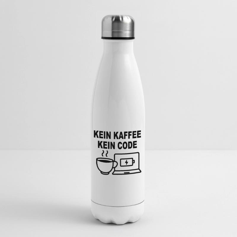 Kein Kaffee Kein Code – Funny Programmer Design Isolierflasche